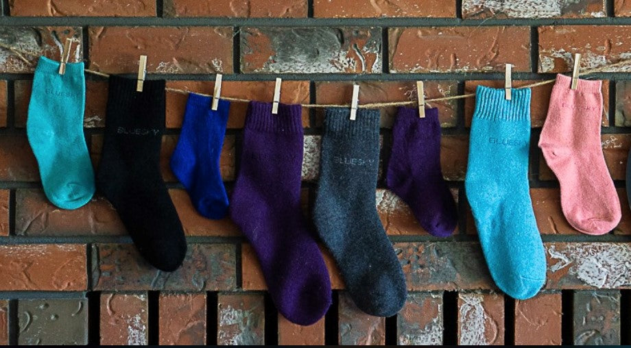 Blue Sky Clothing Co. Merino Wool Socks for Literacy