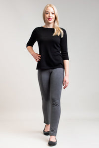 Betula Sweater, Black, Bamboo Cotton -Final Sale