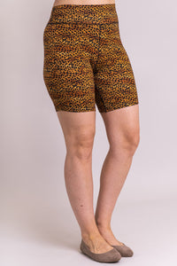 Hallie Shorts, Golden Cheetah, Bamboo - Final Sale