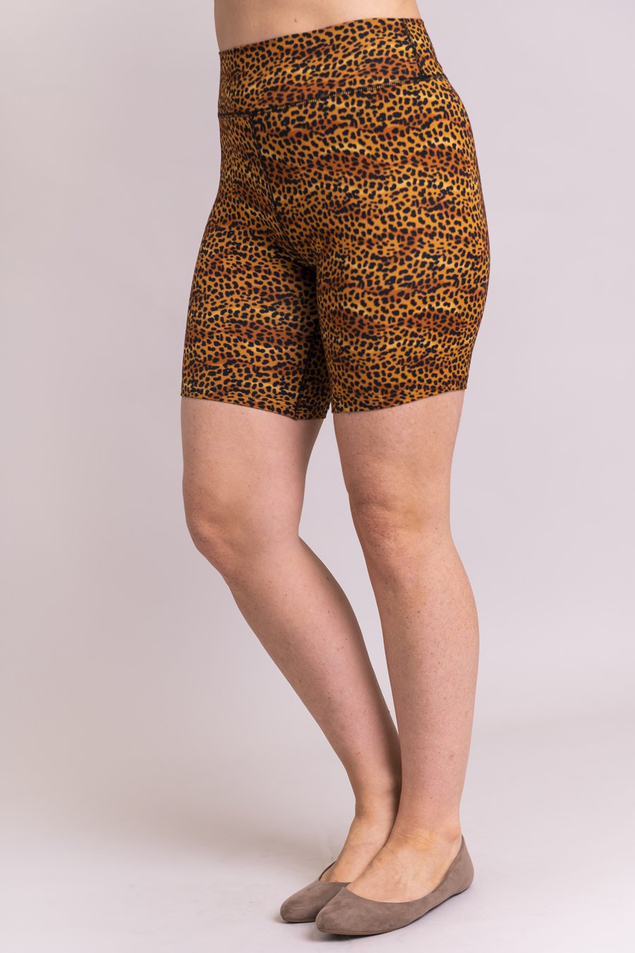 Hallie Shorts, Golden Cheetah, Bamboo - Final Sale