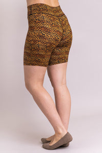 Hallie Shorts, Golden Cheetah, Bamboo - Final Sale