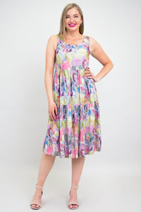 Juni Dress, Rosebud, Linen Bamboo - Final Sale