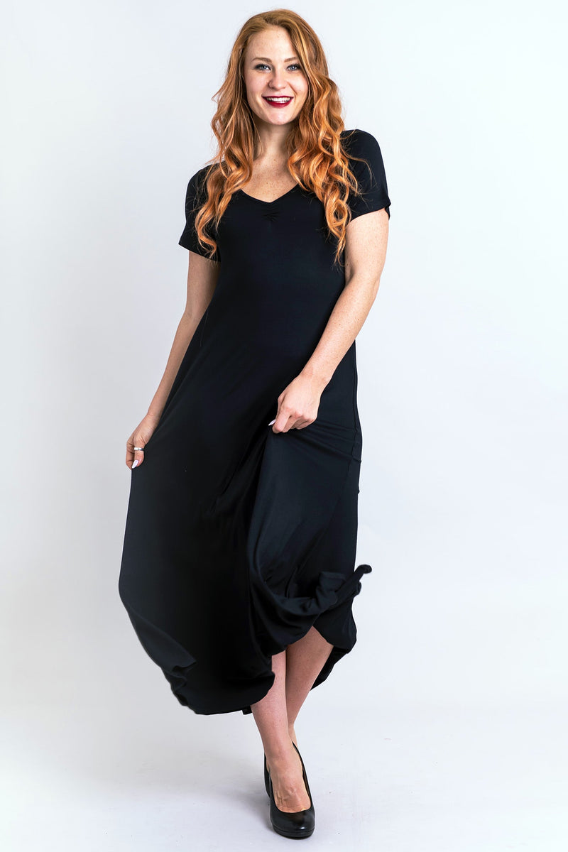 Lanai Dress, Black, Bamboo - Final Sale  LTD USA WEBSITE BLUE SKY