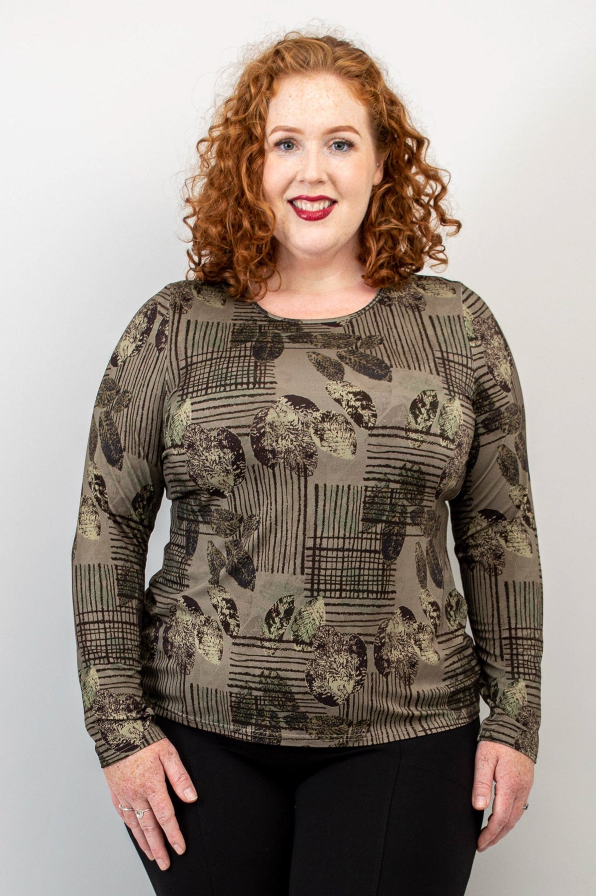 Mariah Top, Fall Sketch, Bamboo - Final Sale