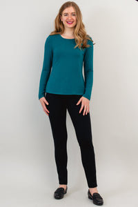 Mariah Top, Teal, Bamboo- Final Sale