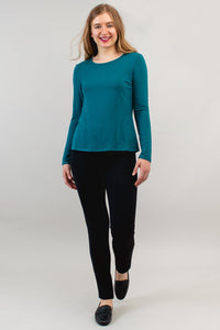 Mariah Top, Teal, Bamboo- Final Sale