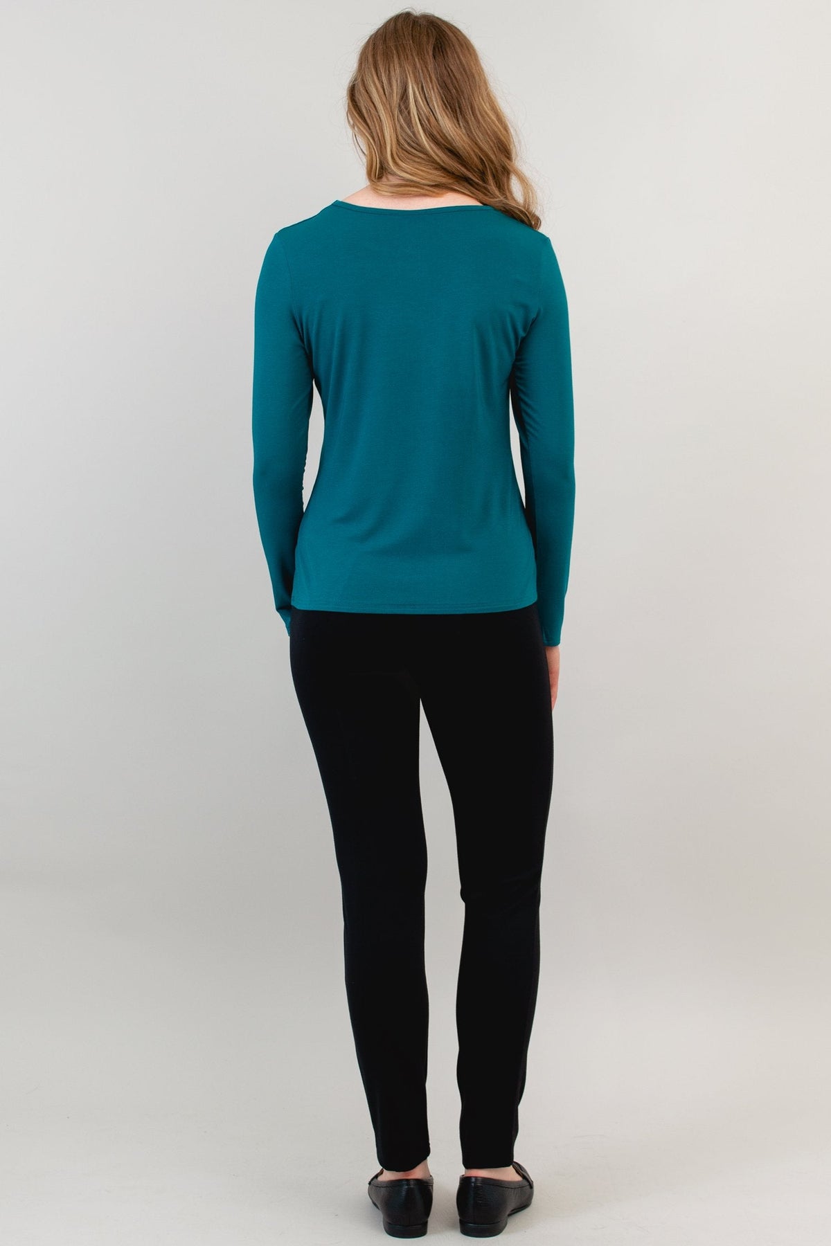 Mariah Top, Teal, Bamboo- Final Sale