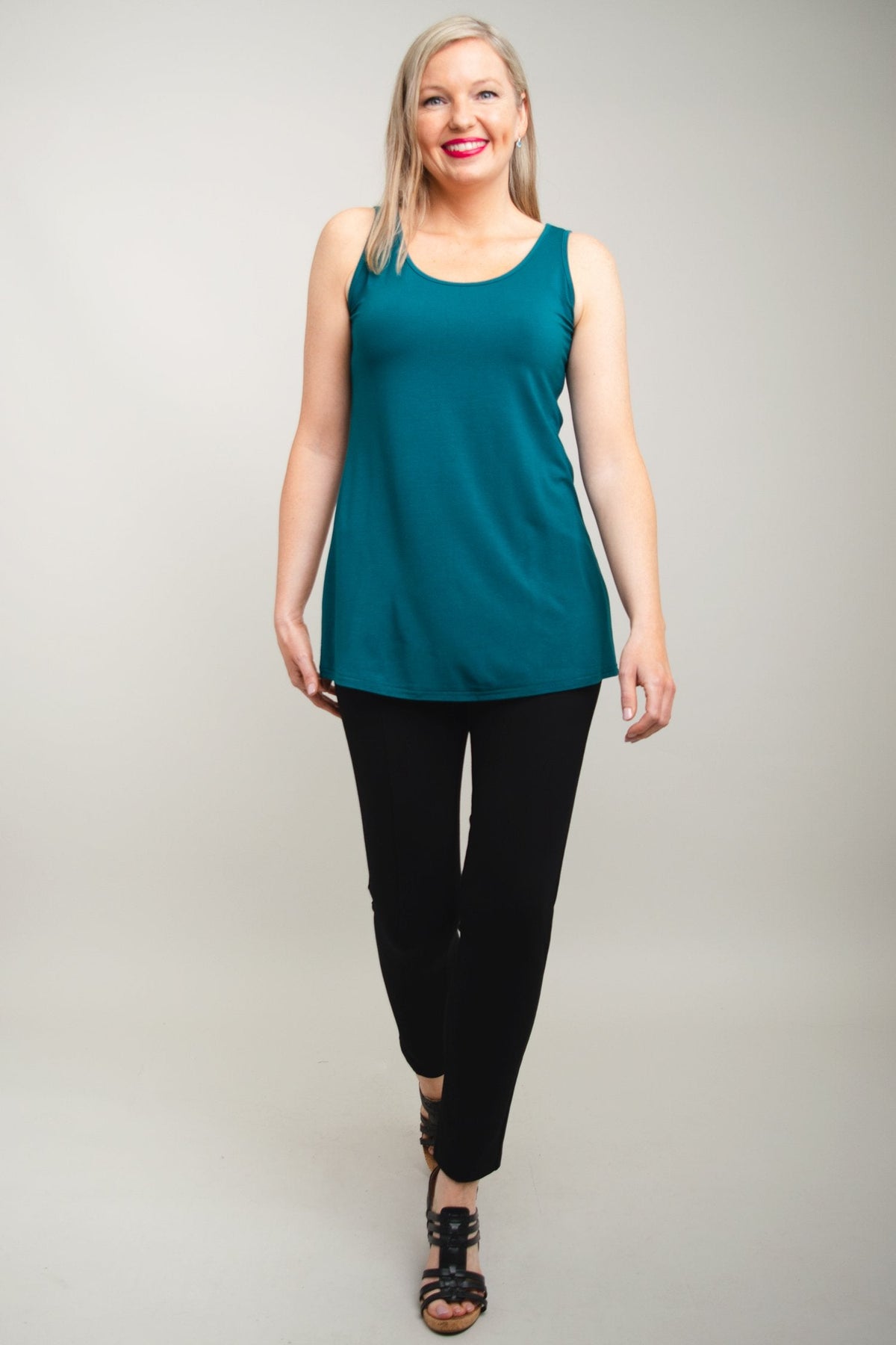 Relaxed Tank, Teal, Bamboo - Final Sale