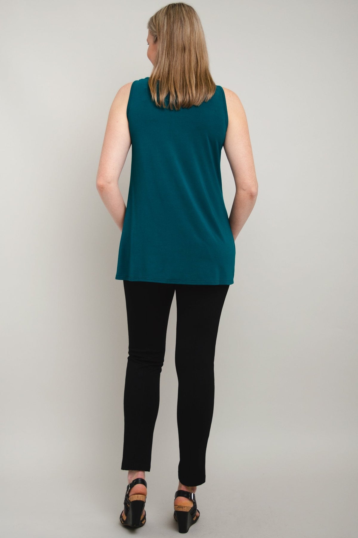 Relaxed Tank, Teal, Bamboo - Final Sale