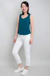 Ritzy Tank, Teal, Bamboo