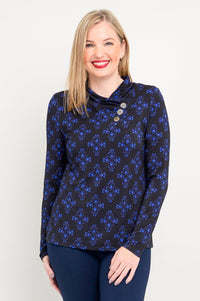 Trinity L/S Top, Blue French, Bamboo - Final Sale