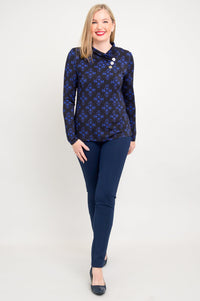 Trinity L/S Top, Blue French, Bamboo - Final Sale