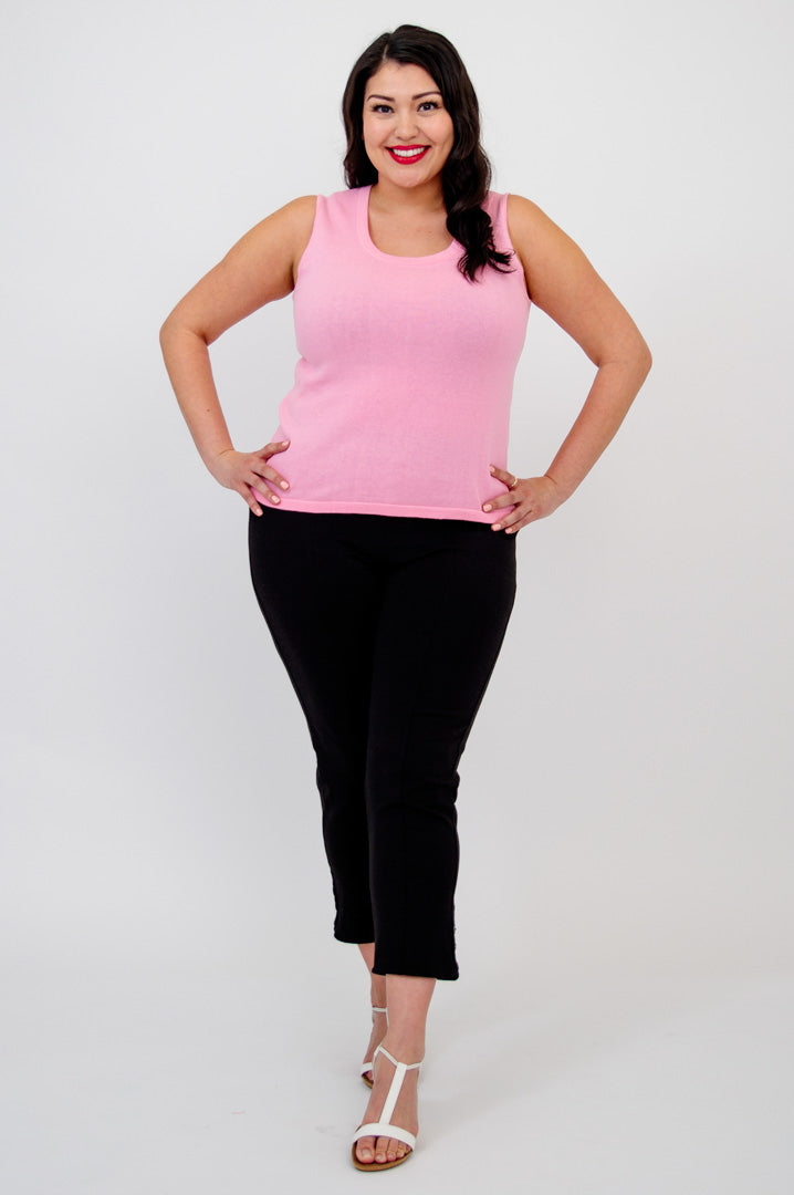 Melanie Basic White Tank