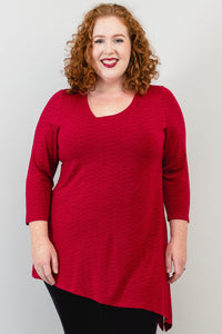 Winnie Tunic, Red Zebra, Bamboo  - Final Sale