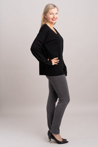 Wishes Sweater, Black, 100% Merino Wool