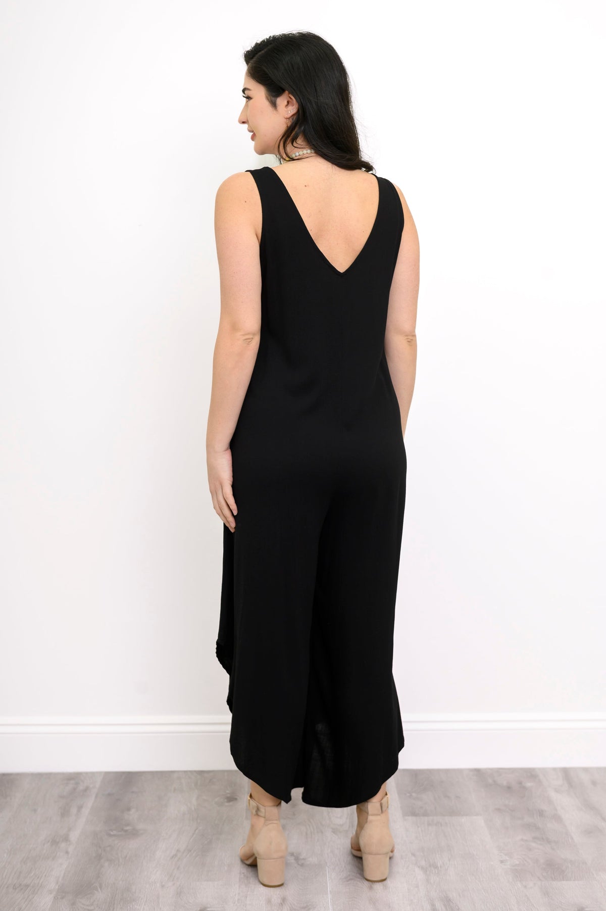 Sanito Jumpsuit, Black, Linen Bamboo