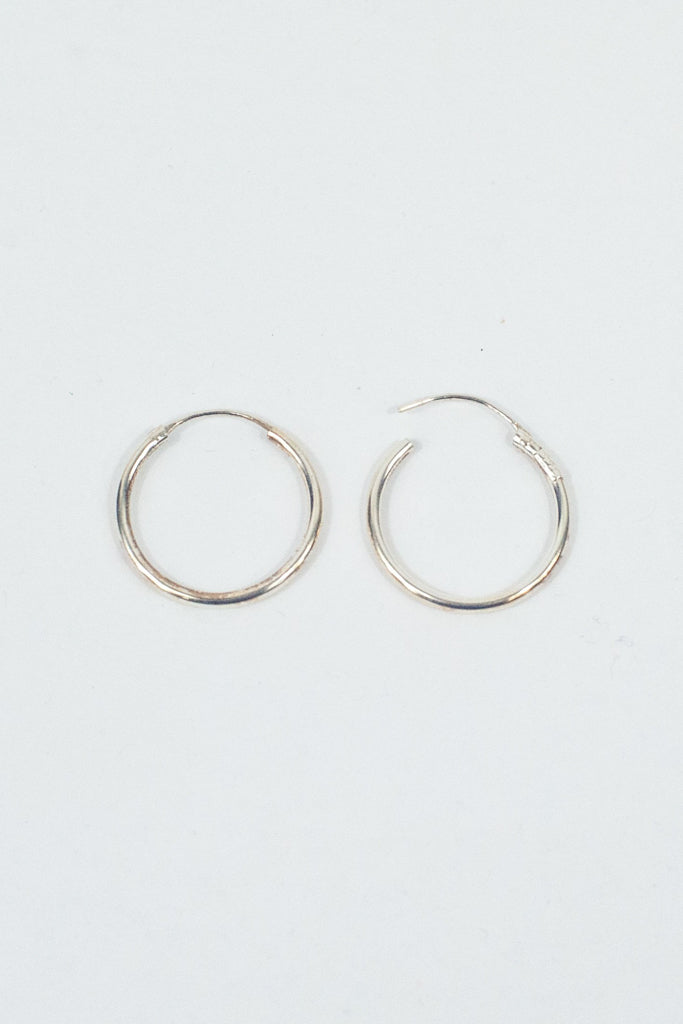 Small Silver Hoops Earrings