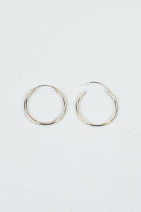 Small Silver Hoops Earrings