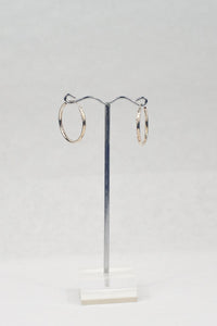 Small Silver Hoops Earrings