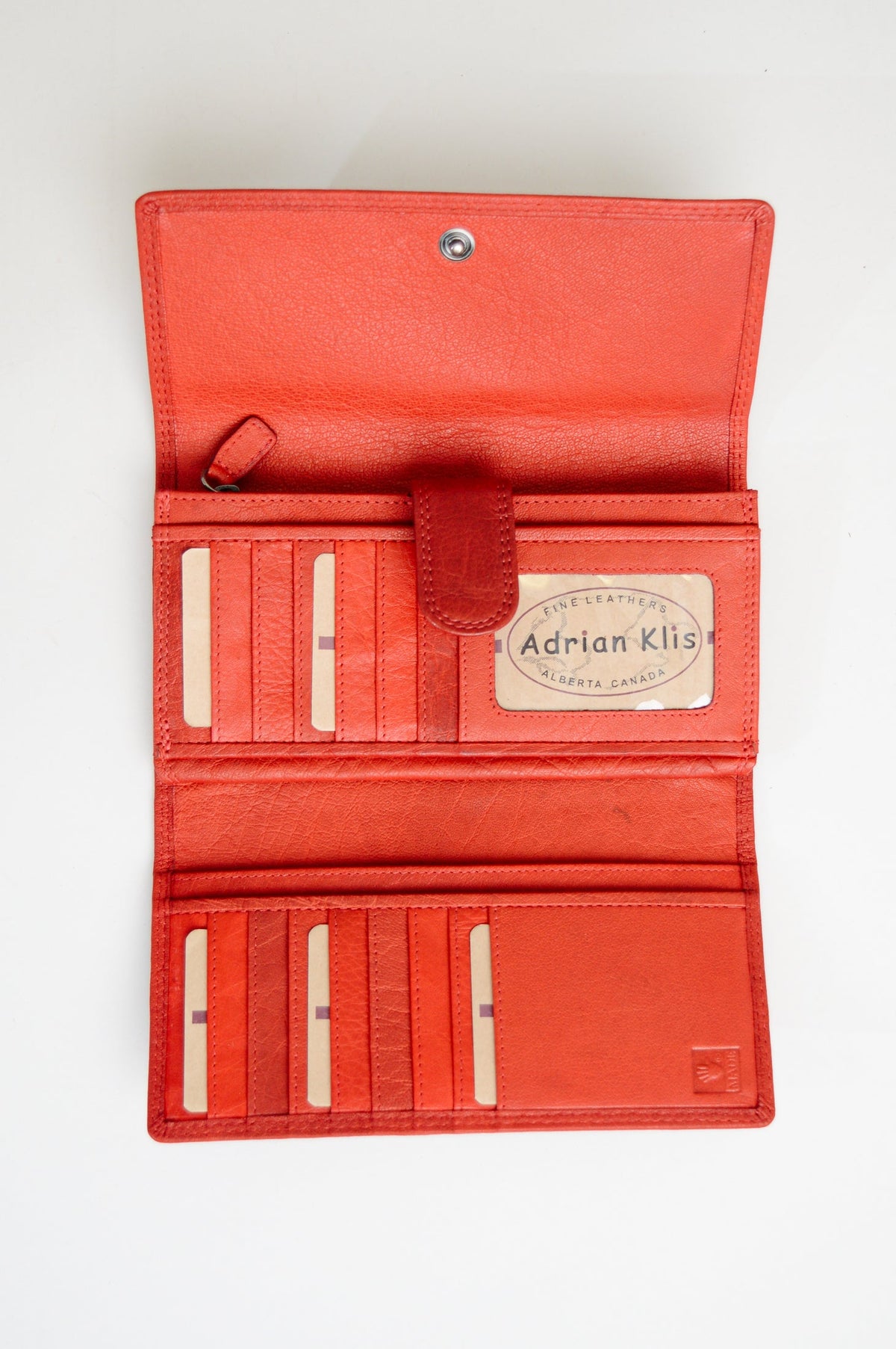 Adrian Klis 105 Ladies Wallet, Red, Leather