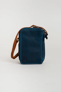 Adrian Klis 1929 Organizer, Blue/Tan, Leather