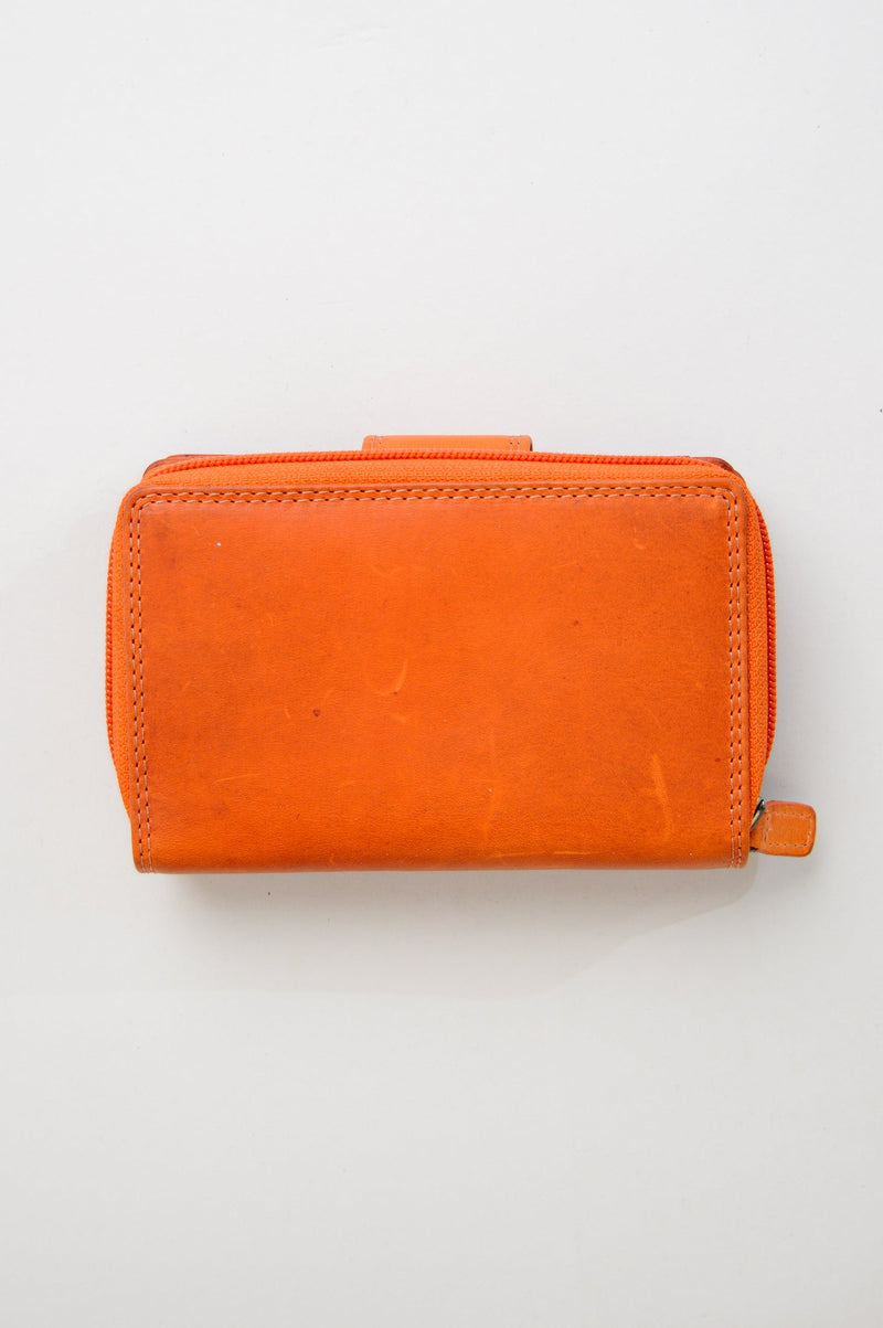 Adrian Klis 5103 Ladies Wallet, Orange, Leather