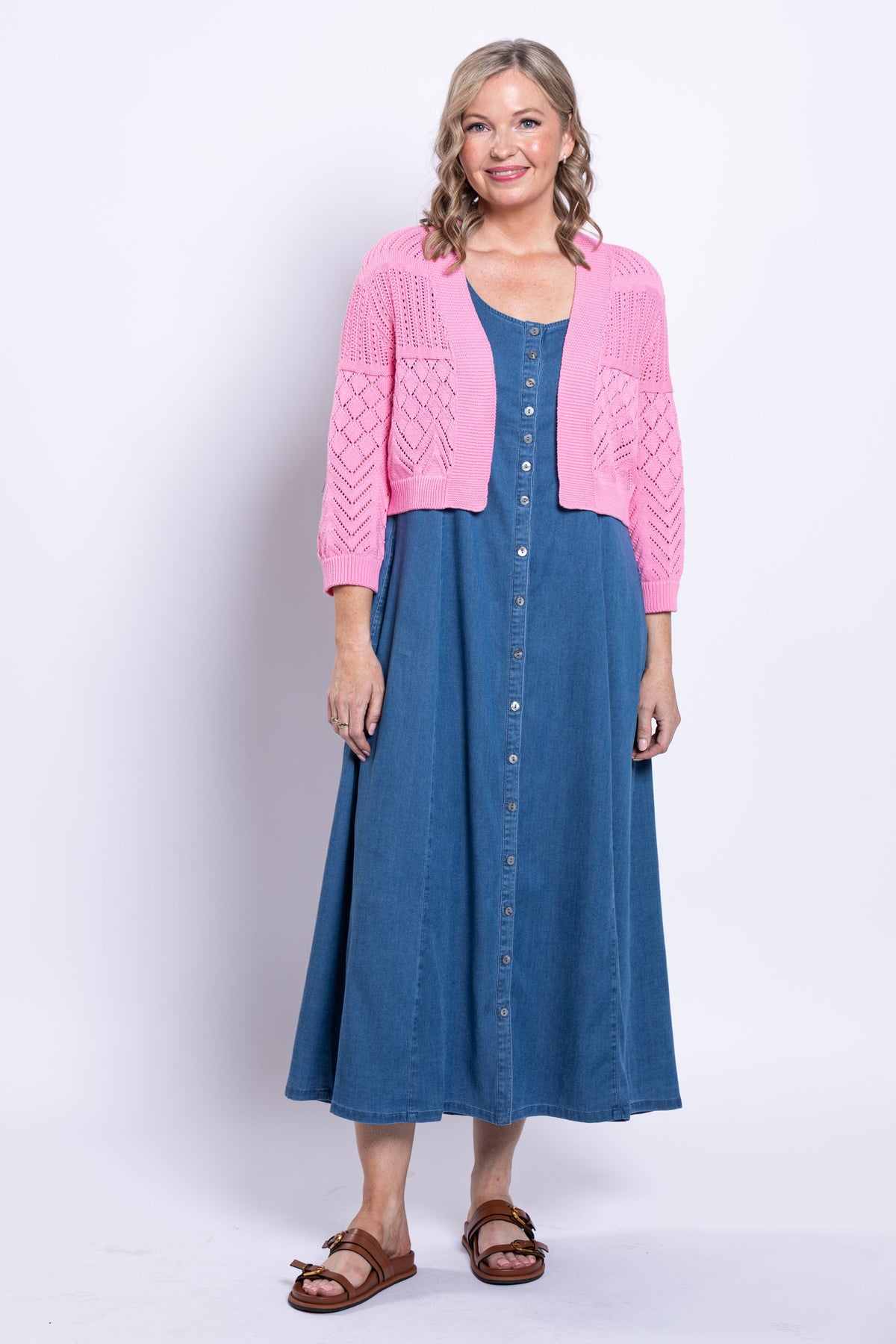 Aldi Sweater, Pink, Cotton