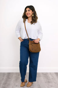 Aldi Sweater, White, Cotton