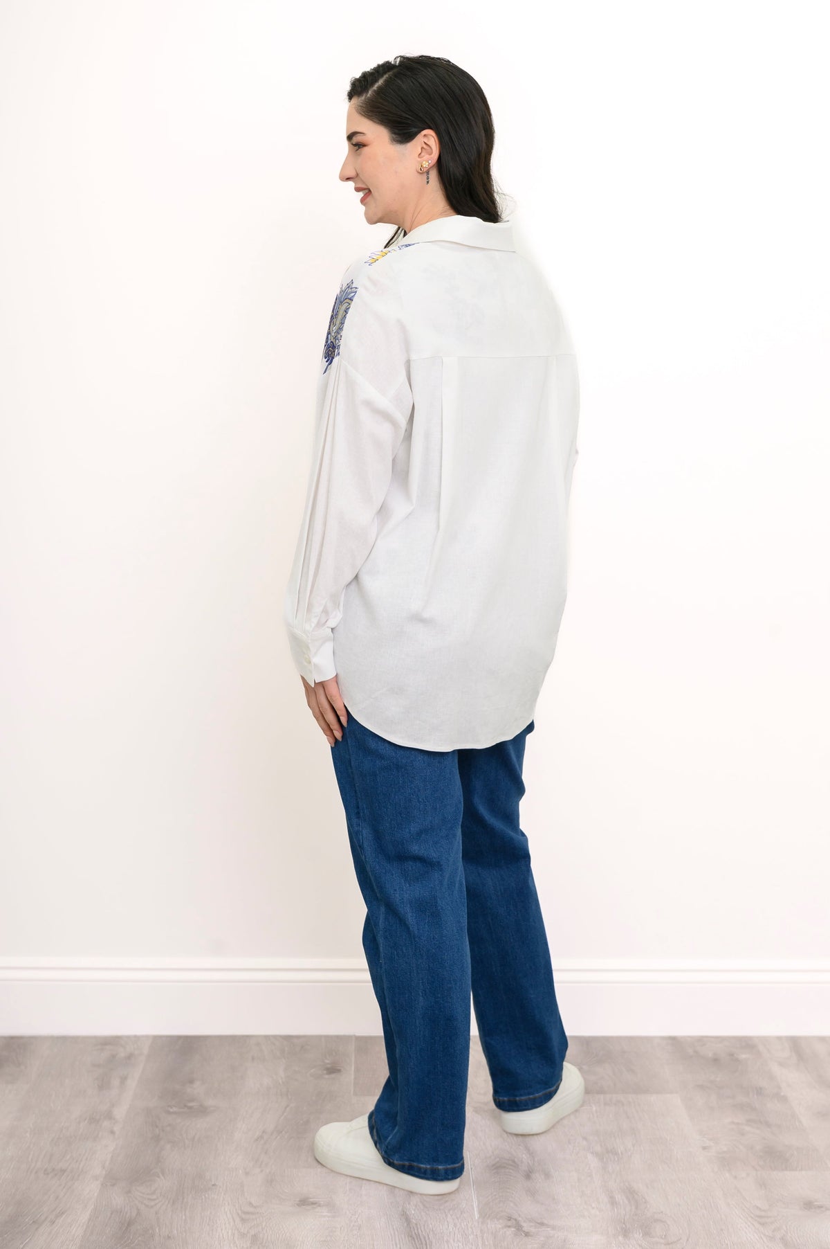 Alex Blouse, Sun Lace, Linen Viscose