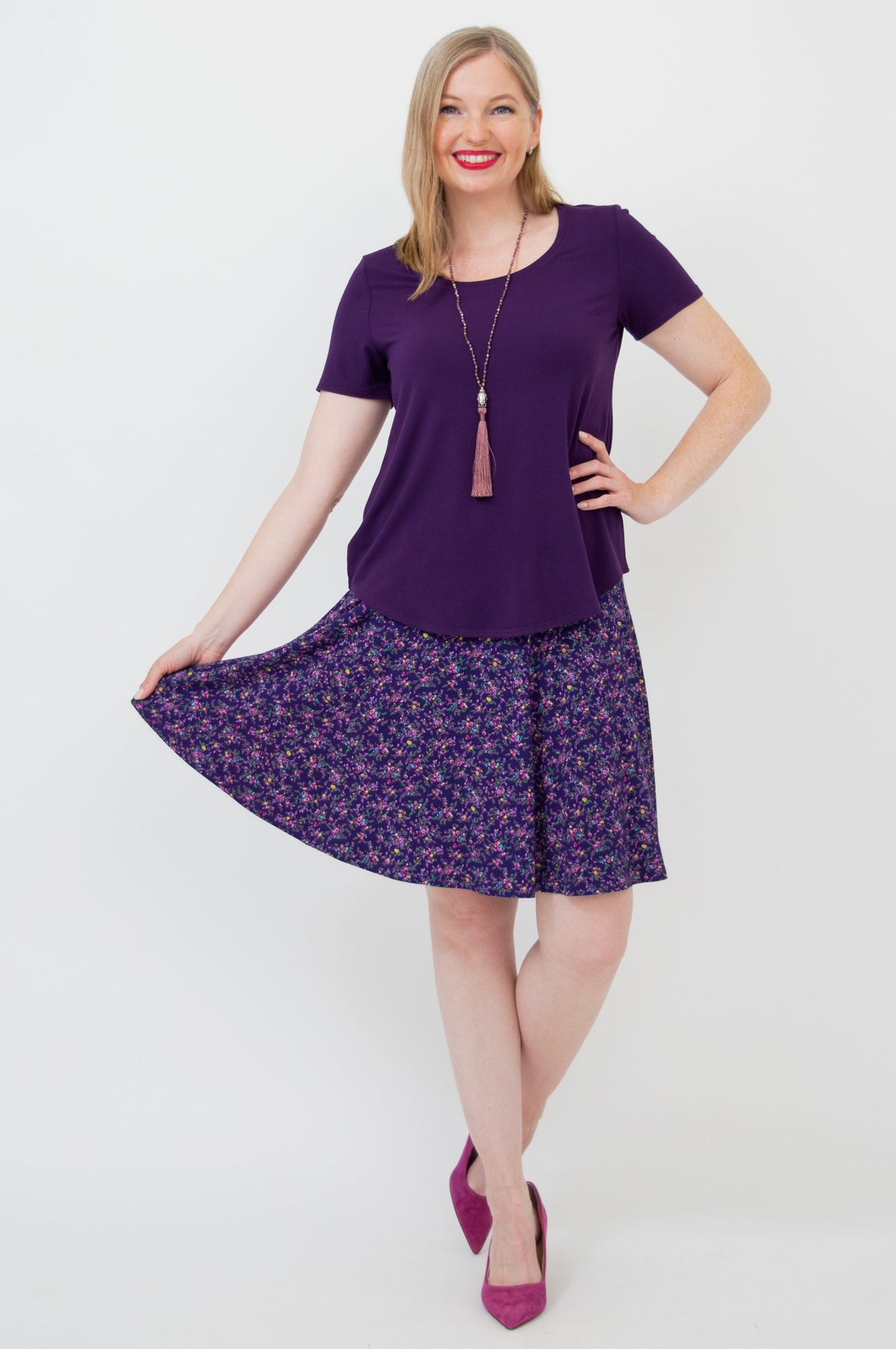 Aly Skirt, Delight, Bamboo