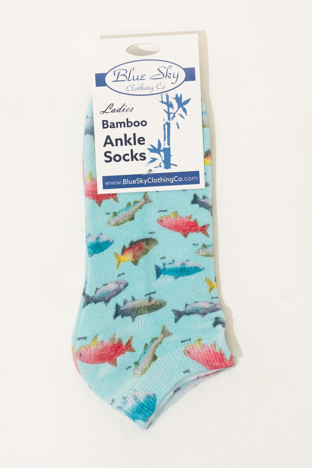Ladies Ankle Bamboo Socks, Assorted Prints