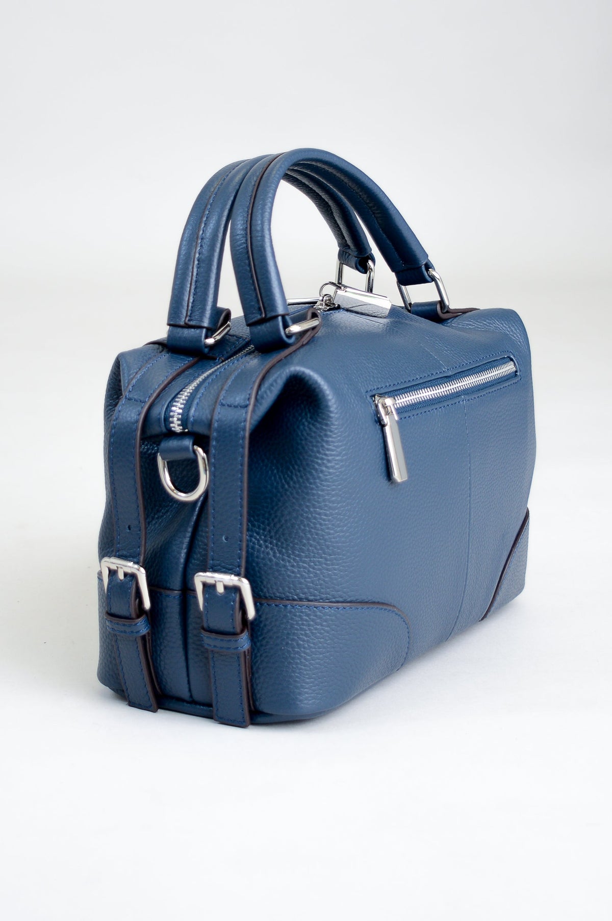 Annie Handbag, Blue, Leather