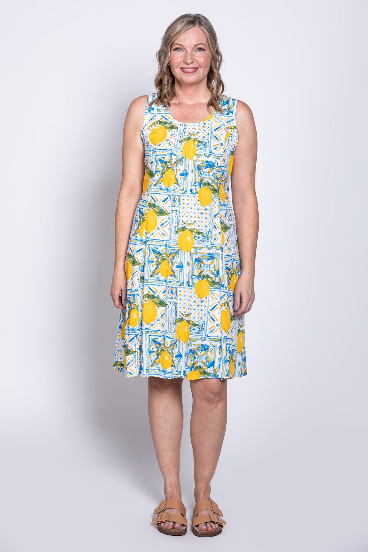 Arden Dress, Coastal Gold