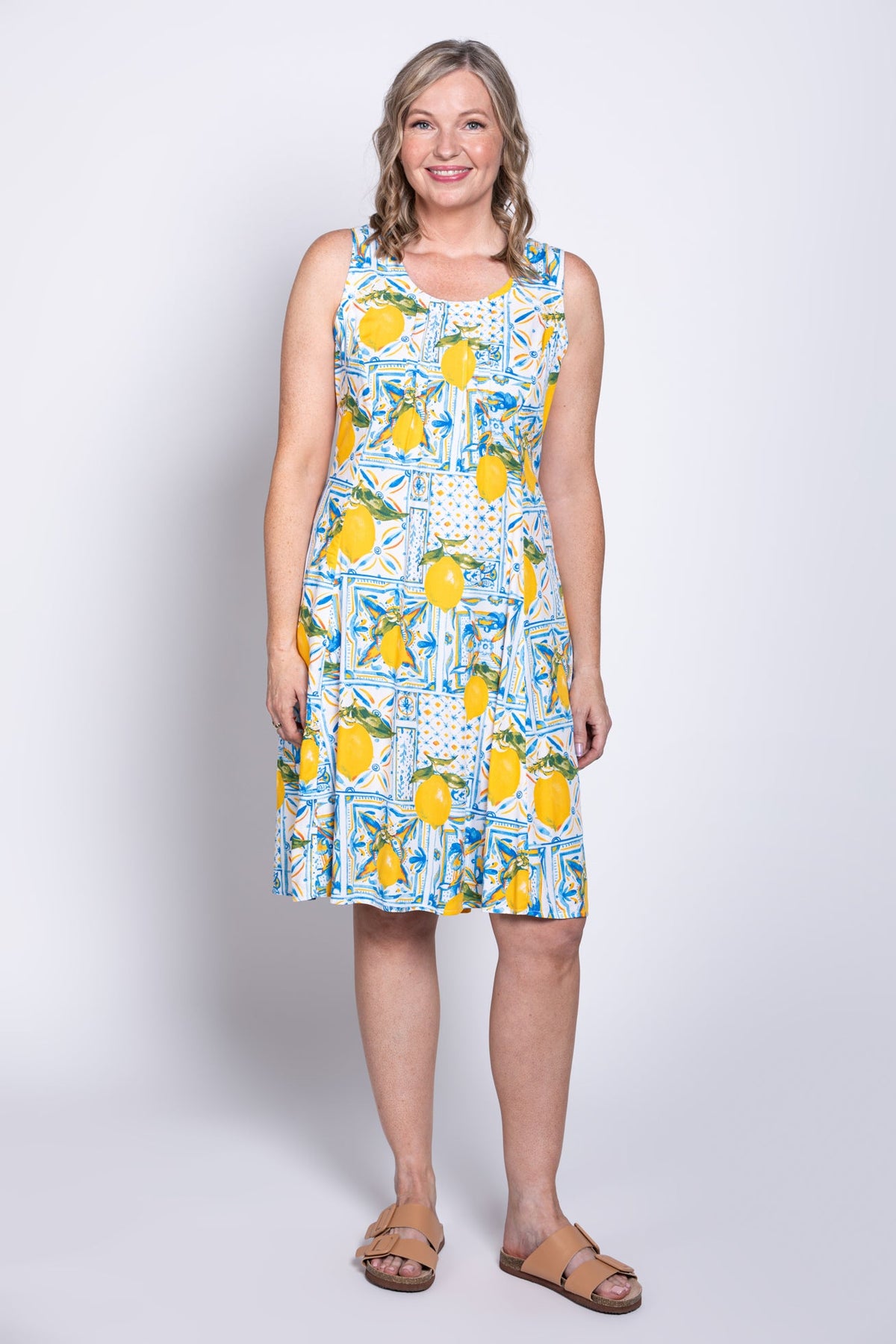 Arden Dress, Coastal Gold