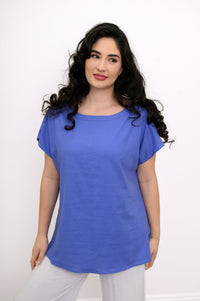 Aria Tee, Soft Violet, Linen Viscose