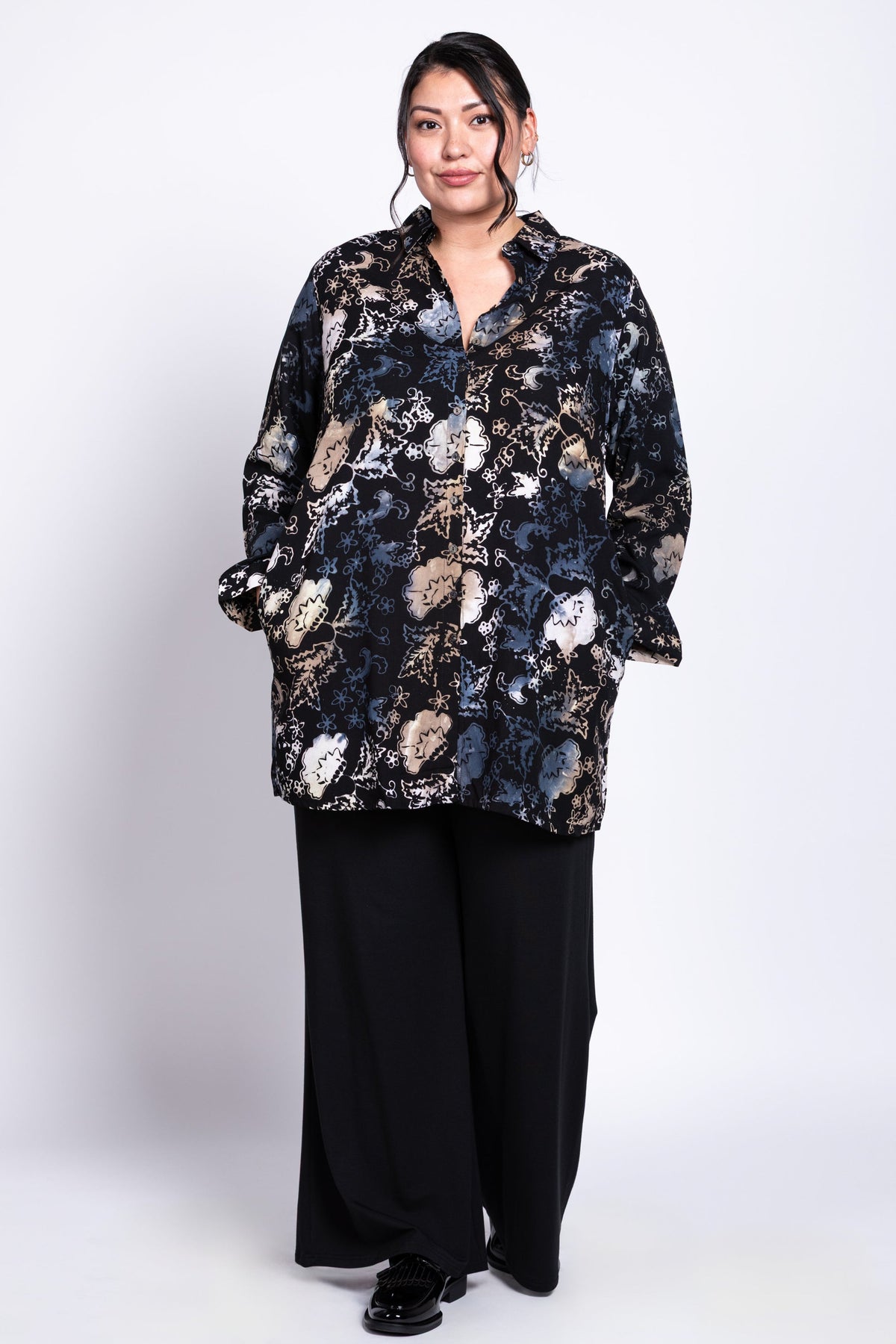 Asus Blouse, Black Wind