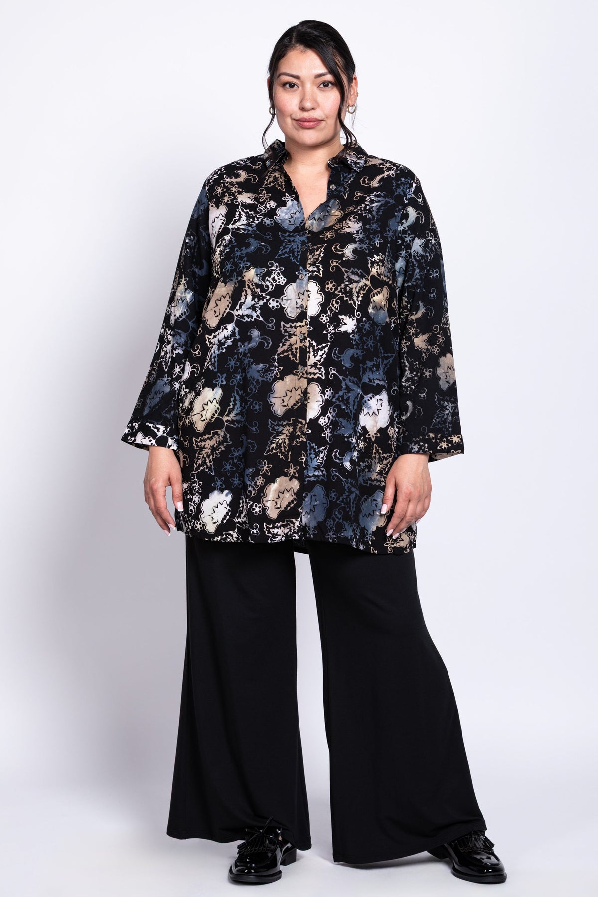 Asus Blouse, Black Wind