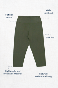 Riley Capri, Black, Bamboo