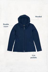 Seymour Jacket, Blk/Grey Stripe, Bamboo