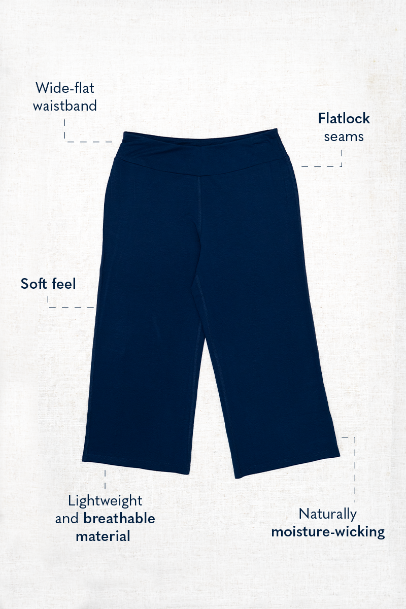 Yoga Capri, Black, Bamboo