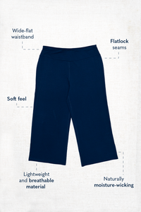 Yoga Capri, Black, Bamboo