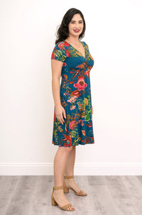 Aurora Dress, Teal Fantasy, Bamboo