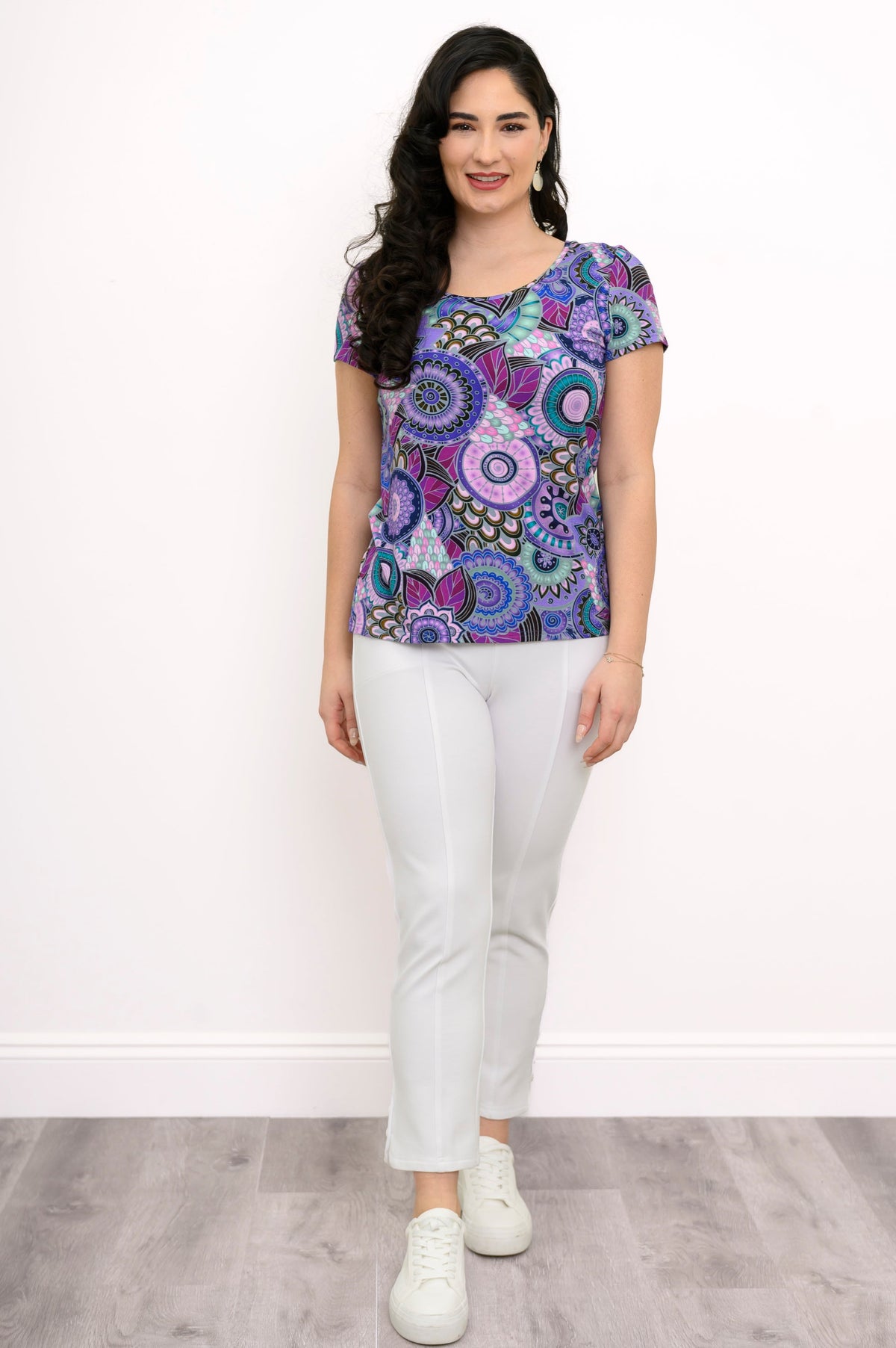 Avalon S/S Top, Royale Peacock, Bamboo