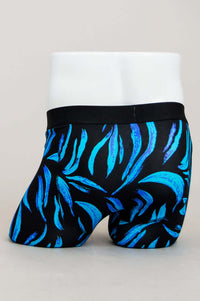 Back view of Blue Sky Guy Middle Man Underwear with blue graphic pattern