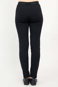 Back view of Nadia Tall Stretch Pant in black highlighting seam detail