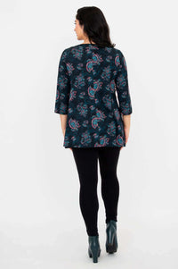 Rear view of Vana Tunic, showing back design and sleeve length