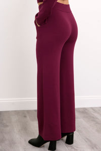 Bailey Pant, Raspberry, Cotton