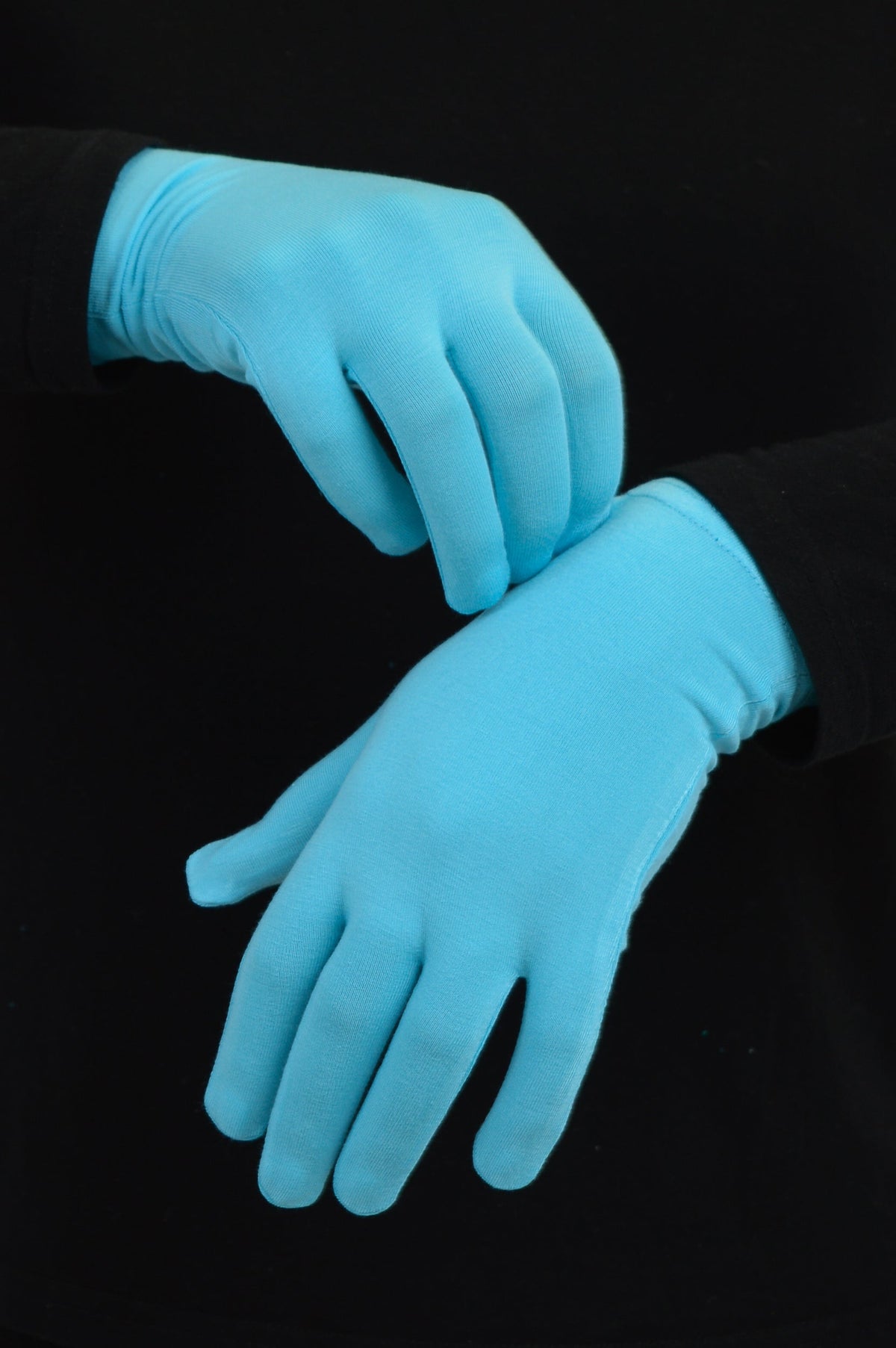 Bamboo Gloves, Cyan