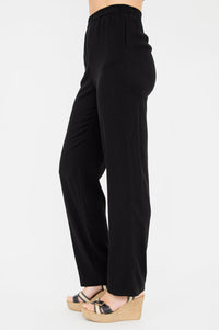 Bella Pant, Black, Linen Bamboo