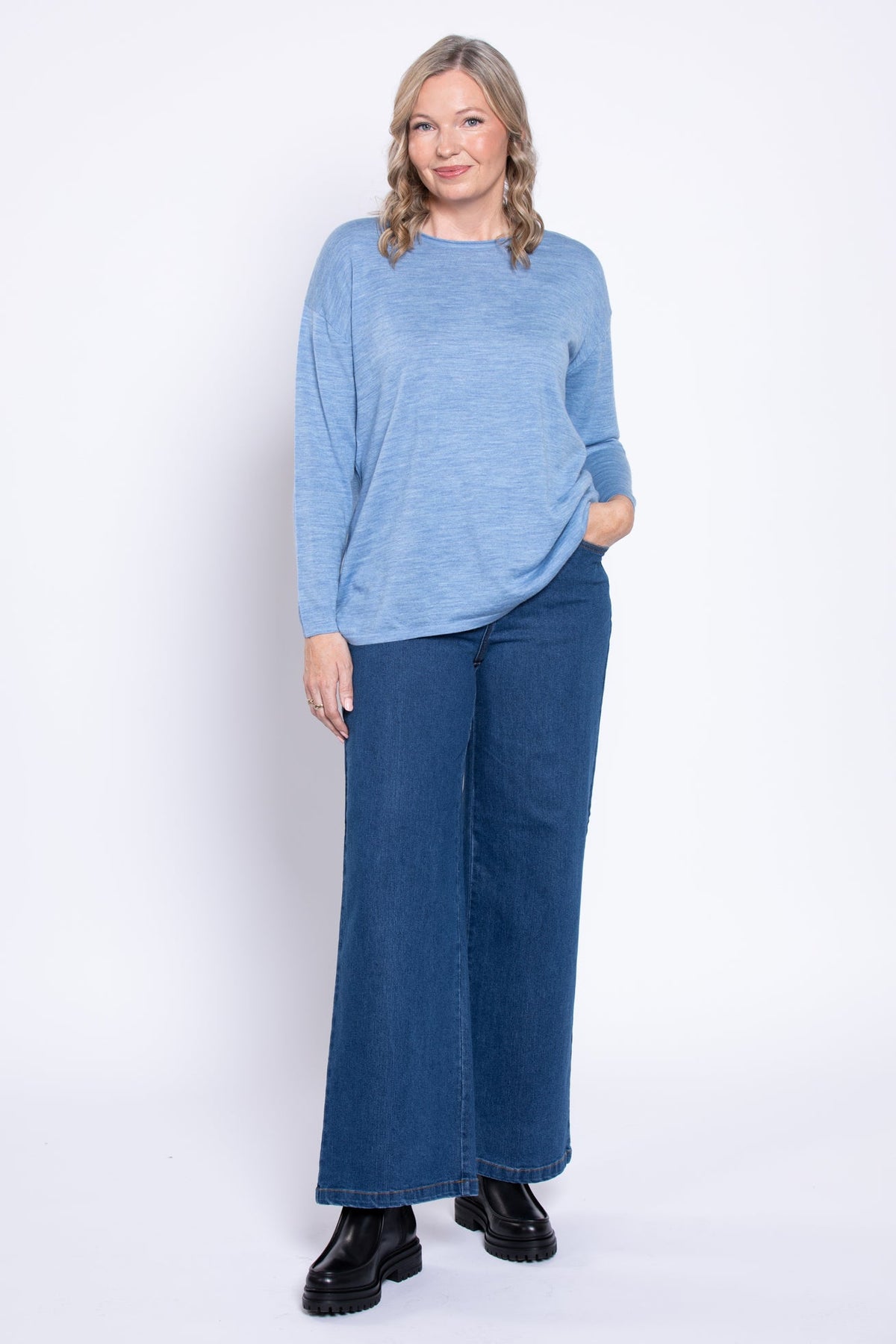 Blue Sky Jeans, Petite Wide Leg